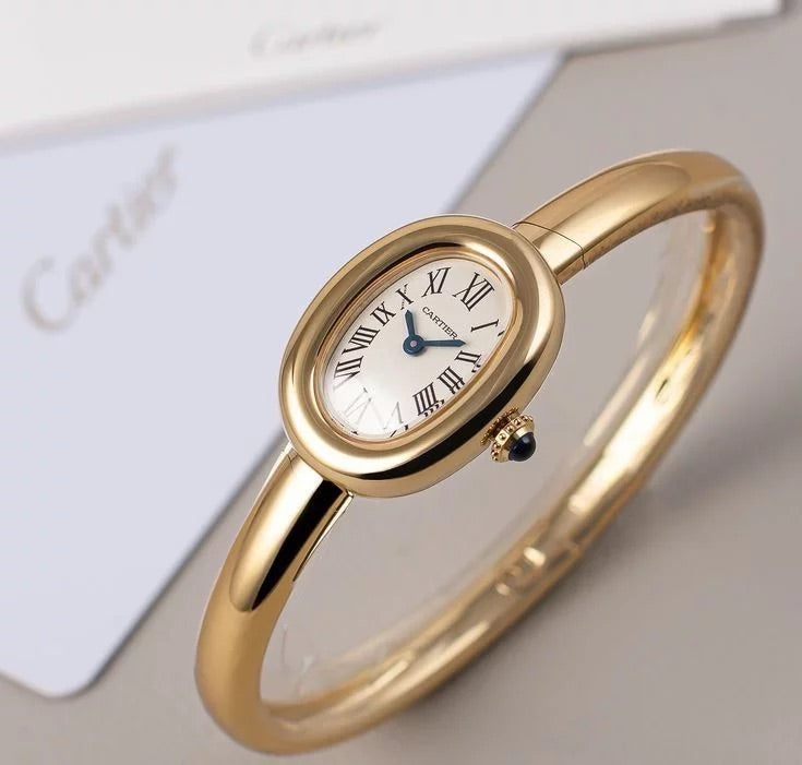 MTL090 - CARTIER Stylish Metal Strap Watch for Women