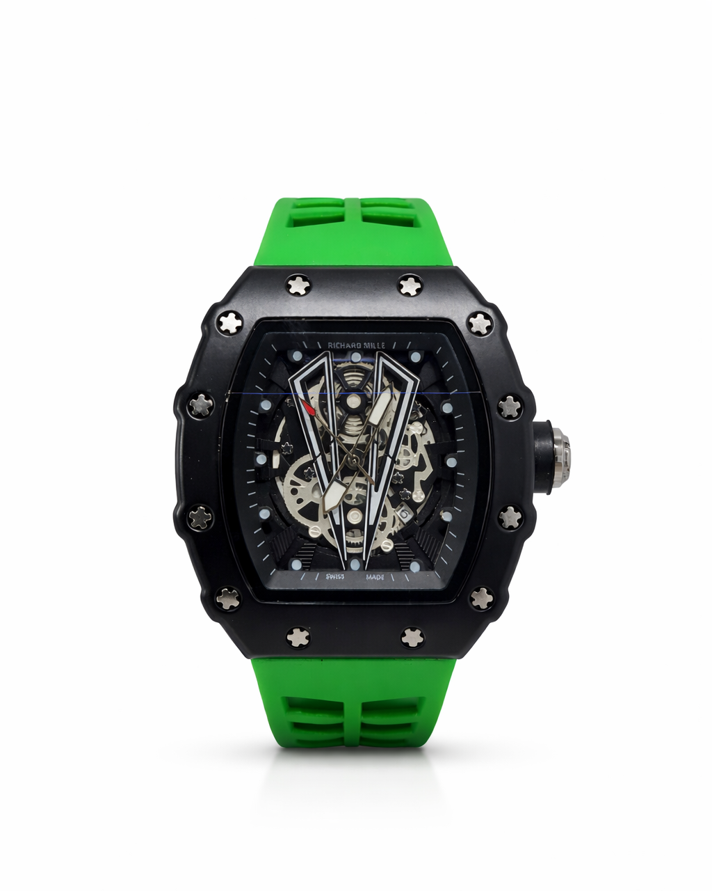 RBR028 - Richard Mille Luxury Rubber Strap Watch – Elite Sport Style for Men