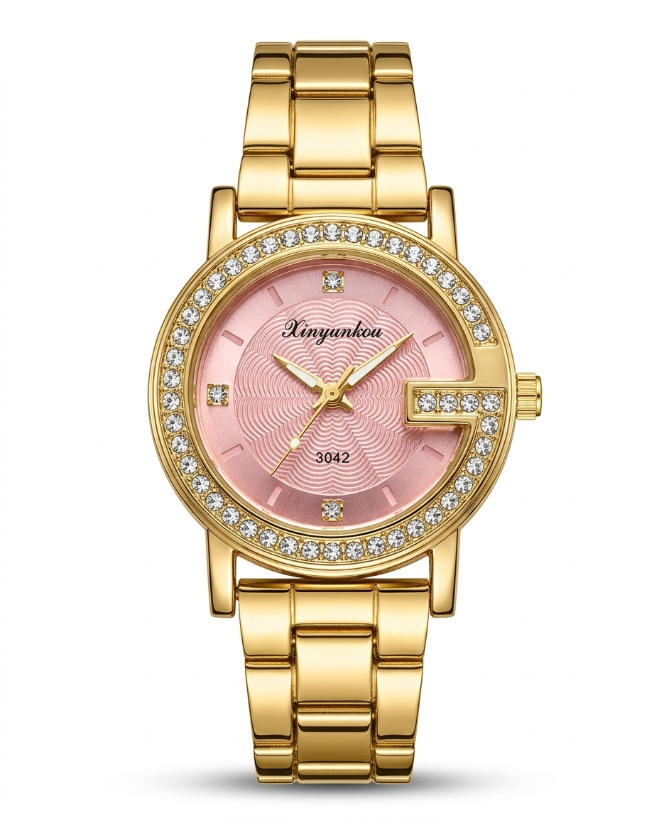 MTL054 - METAL ANALOG WATCH FOR WOMEN