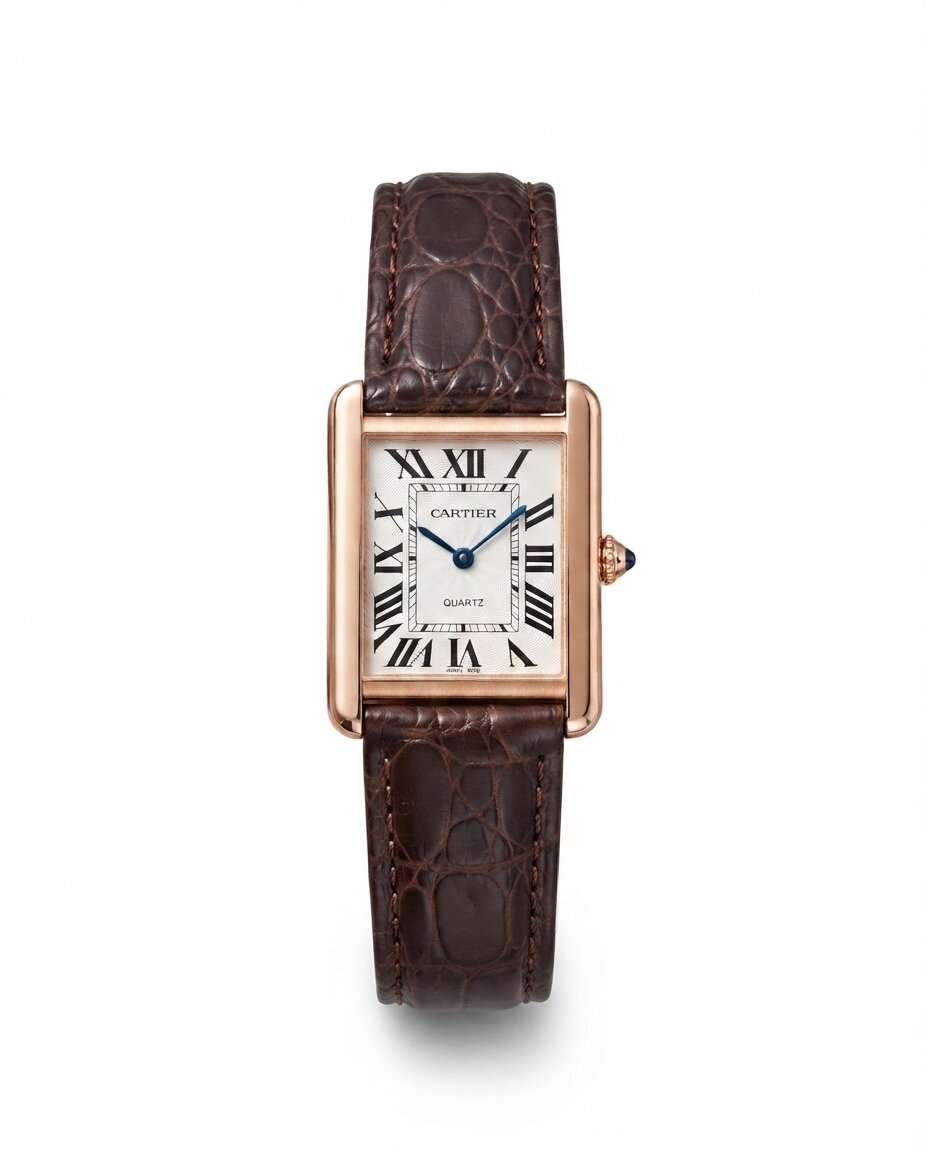 LTH030 - Cartier CROCDYL Leather Watch Luxury Elegant Design For Men
