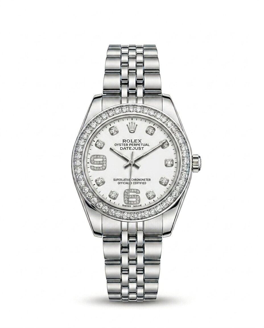 MTL097 - ROLEX Classic Stainless Steel Watch for Women