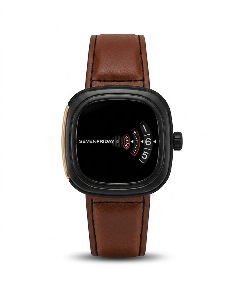 LTH007 - SEVENFRIDAY LEATHER ANALOG WATCH FOR MEN