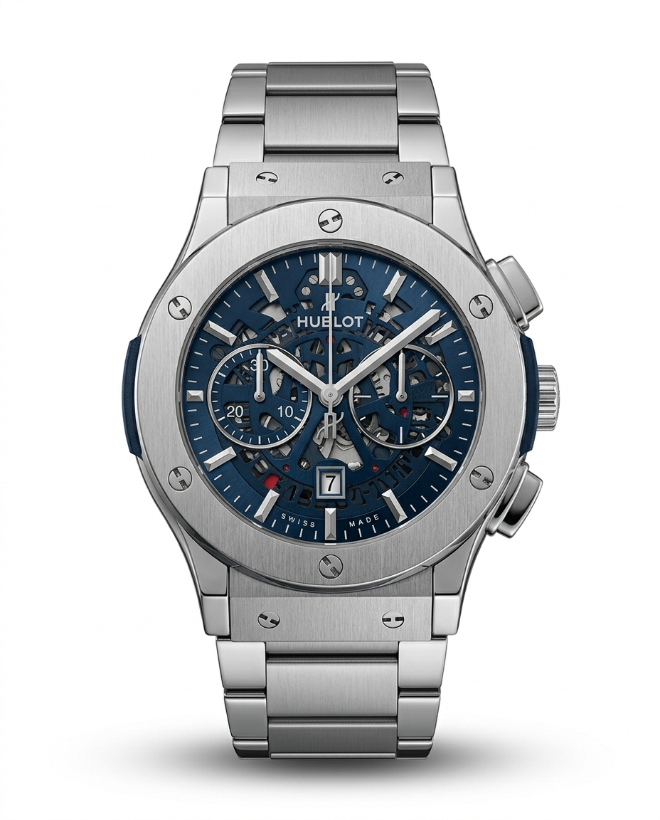 MTL037 - Hublot Premium Stainless Steel Watch – Modern Elegance for Men