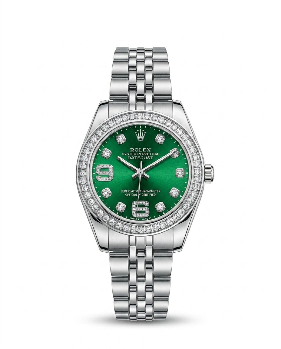 MTL097 - ROLEX Classic Stainless Steel Watch for Women