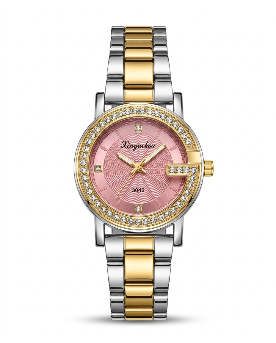MTL054 - METAL ANALOG WATCH FOR WOMEN