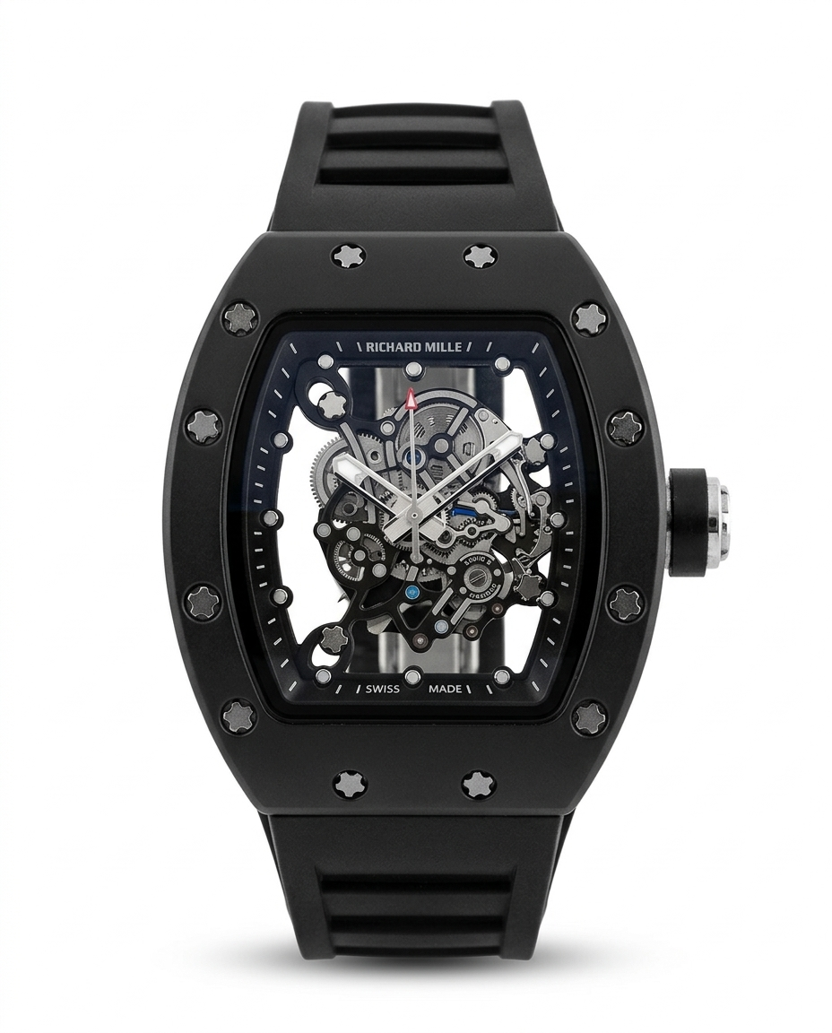 RBR028 - Richard Mille Luxury Rubber Strap Watch – Elite Sport Style for Men