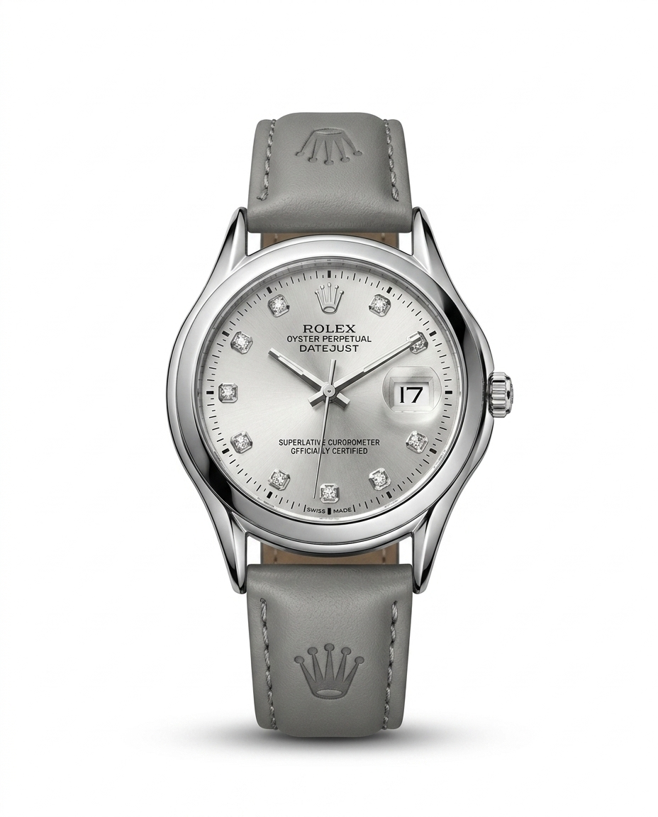 LTH026 - Rolex Leather Strap Watch – Refined Luxury for Men