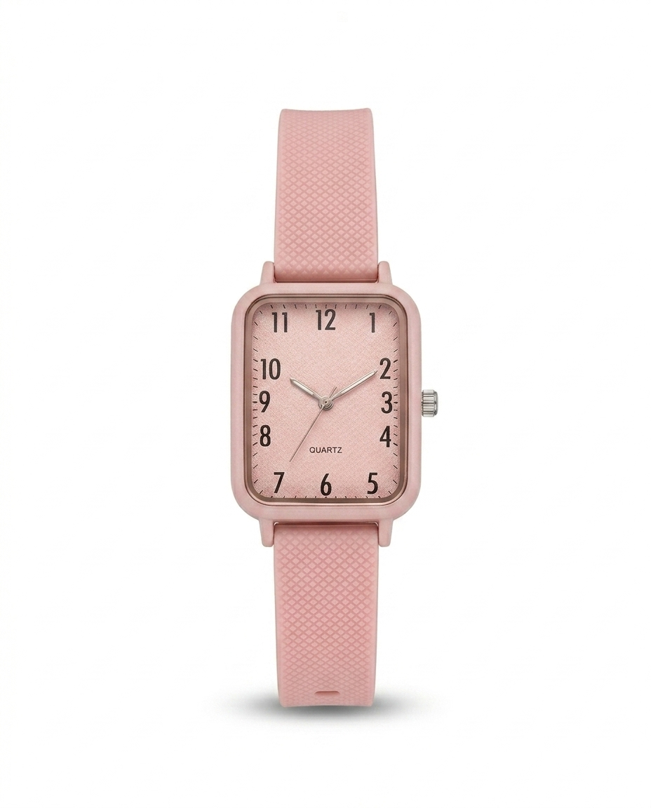 RBR001 - Shein Fashion Tiger Pattern Quartz Rubber Wristwatch For Women
