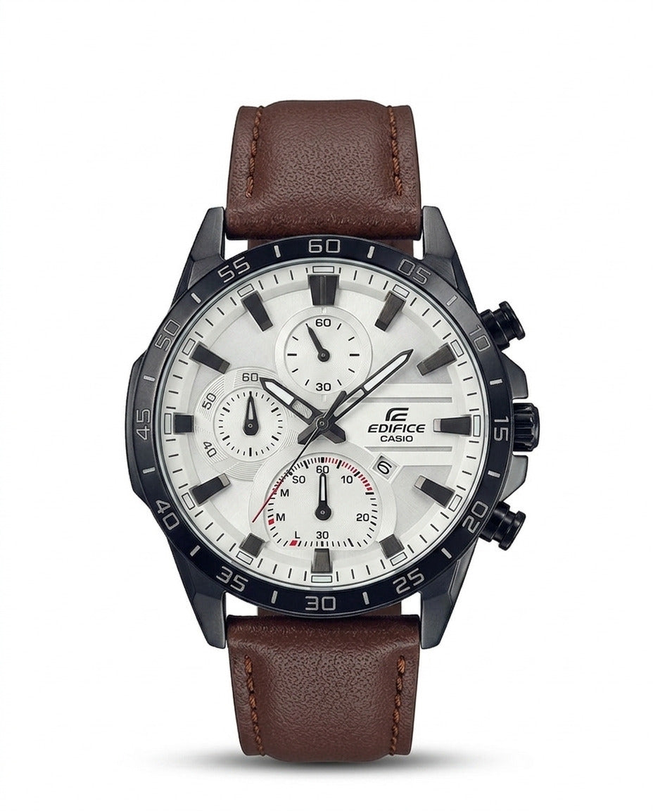LTH033 - CASIO Leather Strap Watch ñ Refined Luxury for Men