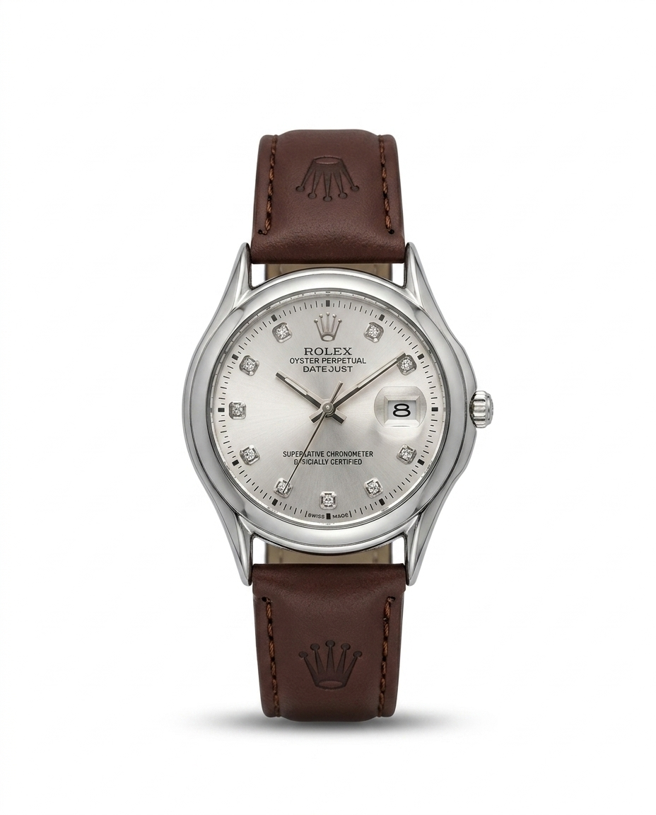 LTH026 - Rolex Leather Strap Watch – Refined Luxury for Men