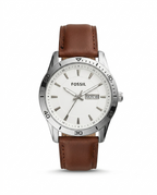 LTH035 - FOSSIL Leather Strap Watch ñ Refined Luxury for Men