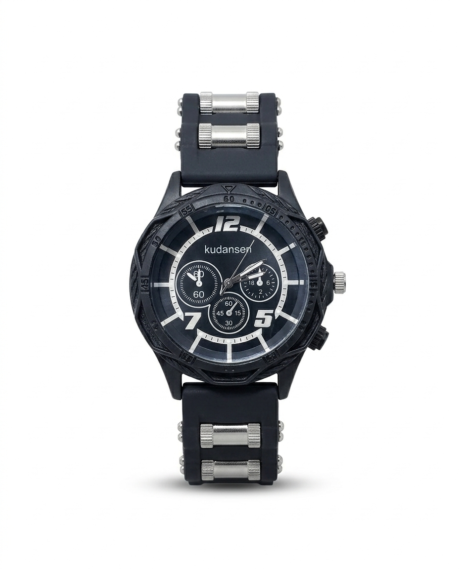 RBR001 - Shein Fashion Tiger Pattern Quartz Rubber Wristwatch For Women