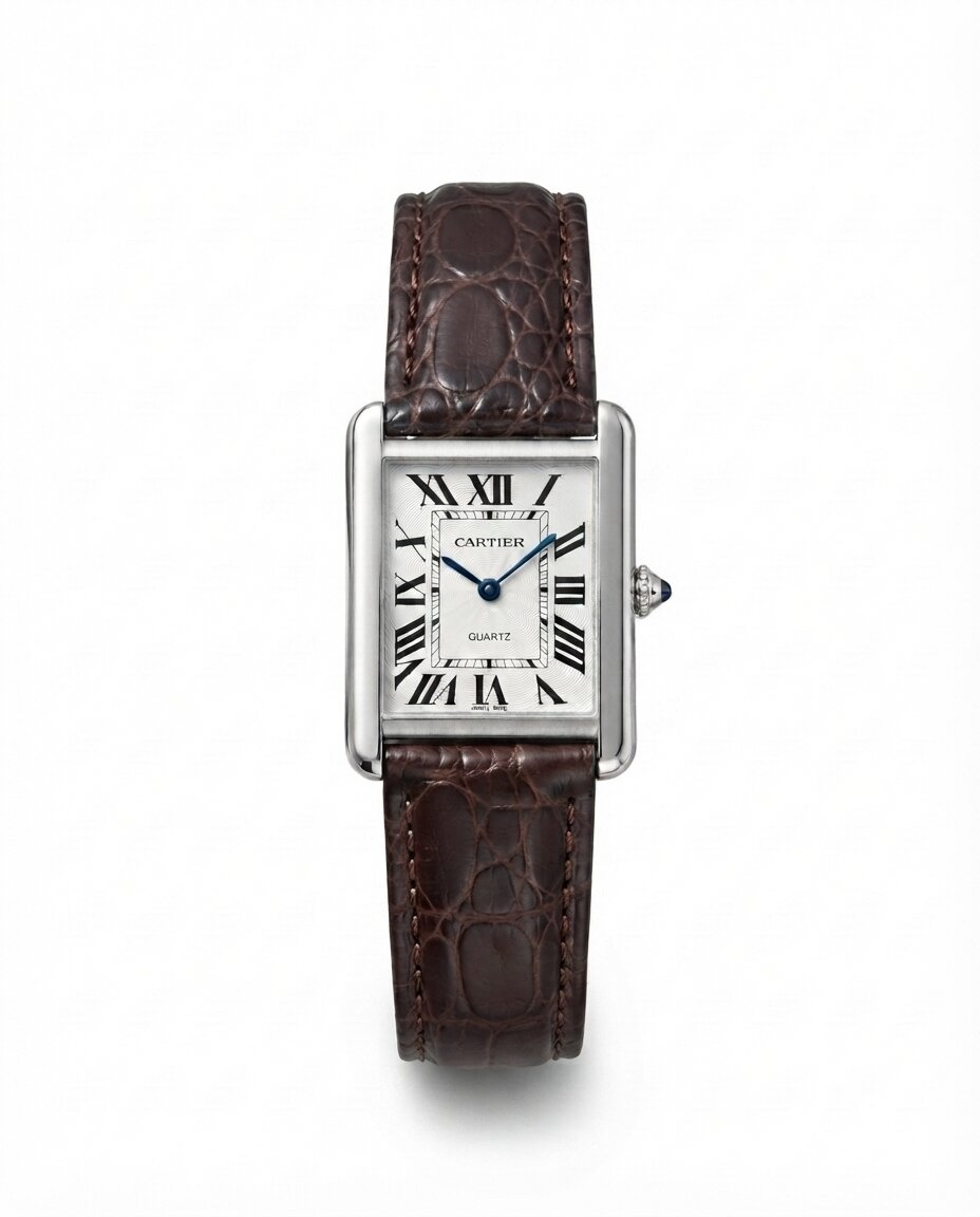 LTH030 - Cartier CROCDYL Leather Watch Luxury Elegant Design For Men