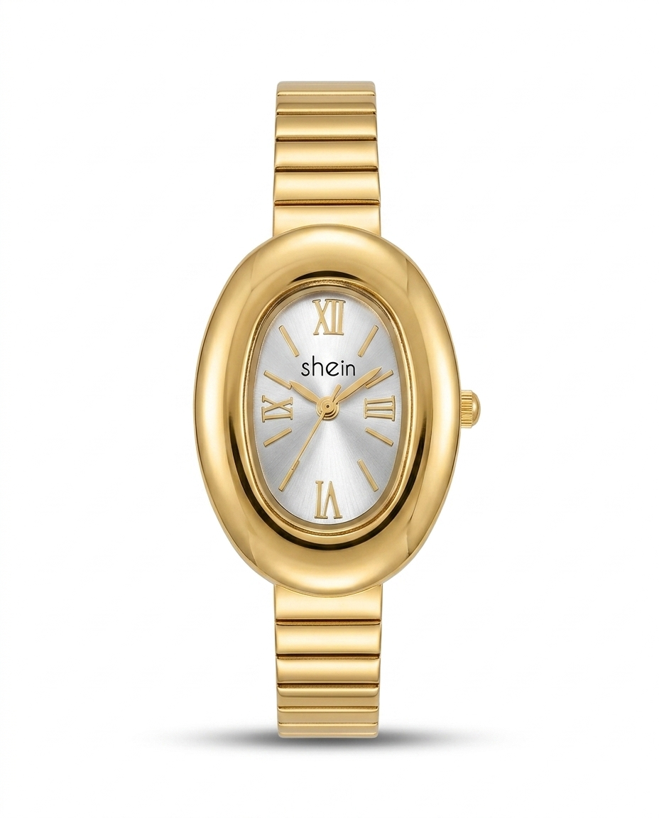 MTL083 - Shein Trendy Metal Wrist Watch for Women