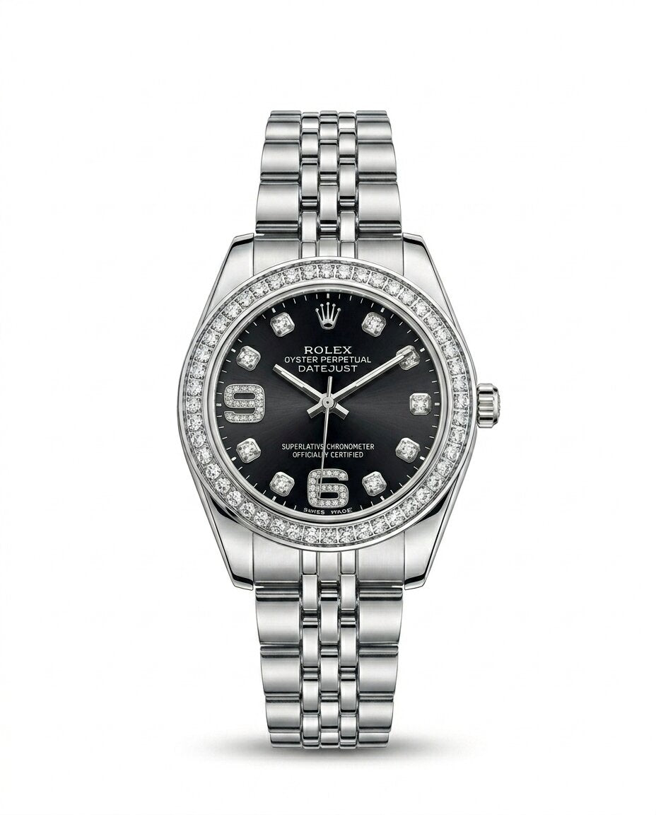 MTL097 - ROLEX Classic Stainless Steel Watch for Women