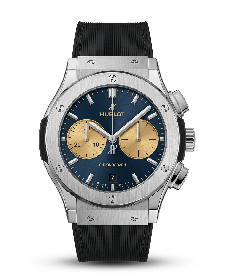 RBR013 - Hublot Classic Fusion Tiger Pattern Rubber Watch For Men