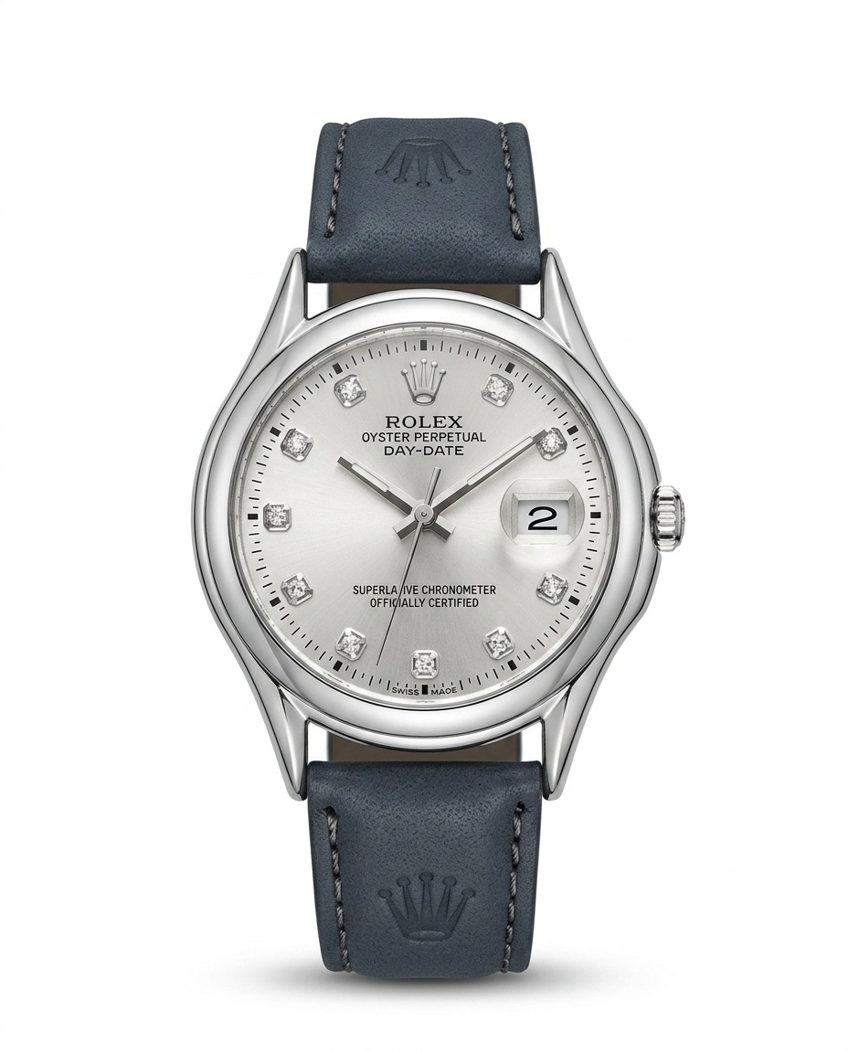 LTH026 - Rolex Leather Strap Watch – Refined Luxury for Men