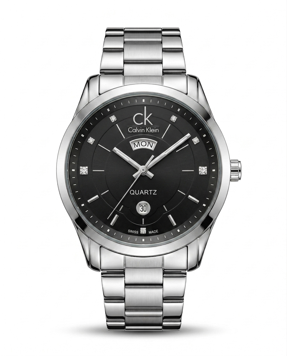 MTL055 - Calvin Klein Premium Stainless Steel Watch ñ Modern Elegance for Men