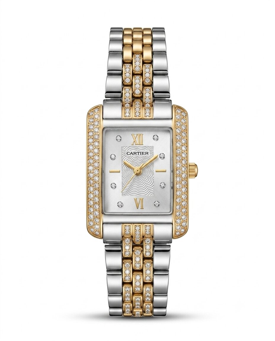MTL095 - CARTIER Stylish Metal Strap Watch for Women