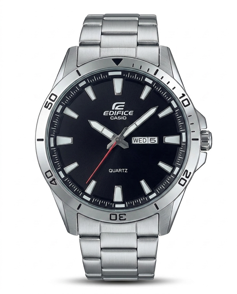 MTL054 - EDIFICE Premium Stainless Steel Watch ñ Modern Elegance for Men