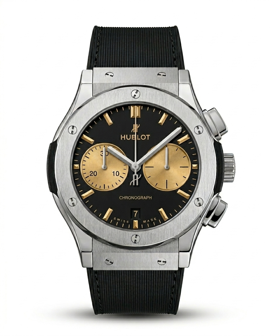 RBR013 - Hublot Classic Fusion Tiger Pattern Rubber Watch For Men