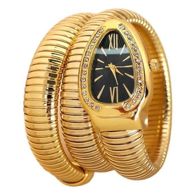 MTL001 - Women’s Snake Watch – Stainless Steel Snake Head Bracelet Watch For Women