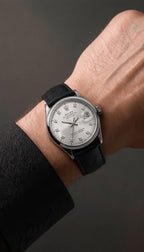 LTH026 - Rolex Leather Strap Watch – Refined Luxury for Men