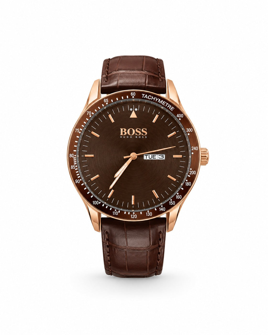 M-LTH054 - BOSS Classic Leather Strap Watch – Refined Style for Men