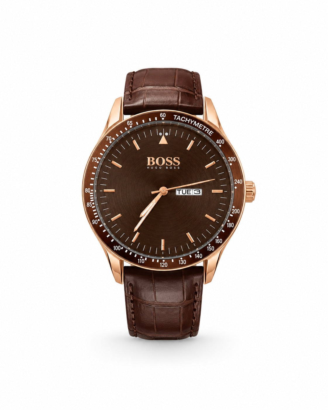 M-LTH054 - BOSS Classic Leather Strap Watch – Refined Style for Men