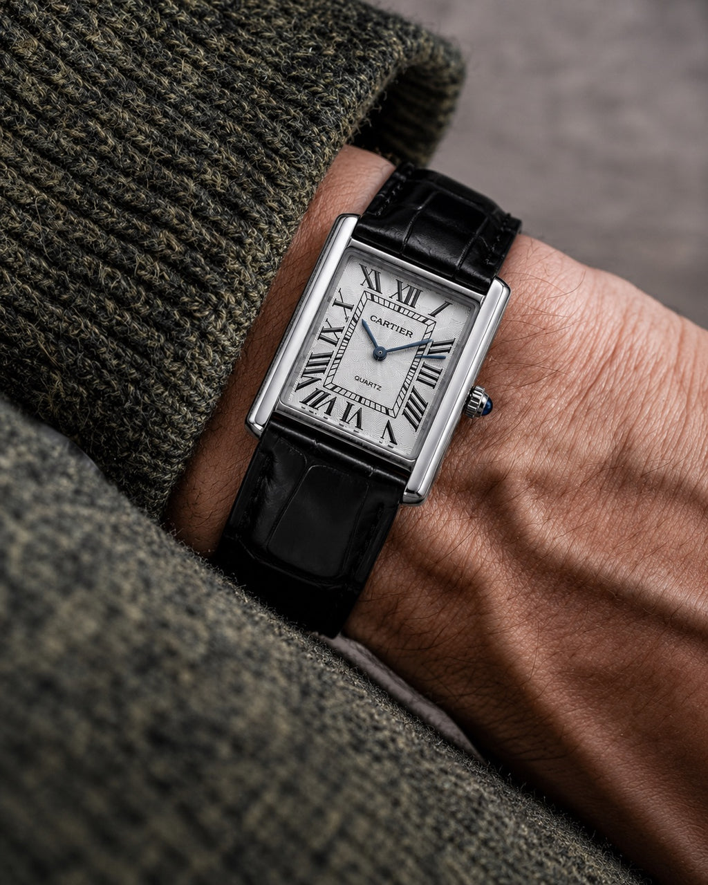 LTH030 - Cartier Leather Watch Luxury Elegant Design For Men