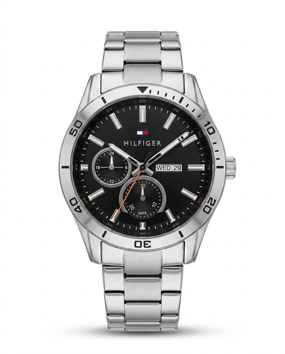 MTL056 - TOMMY HILFIGER Premium Stainless Steel Watch ñ Modern Elegance for Men