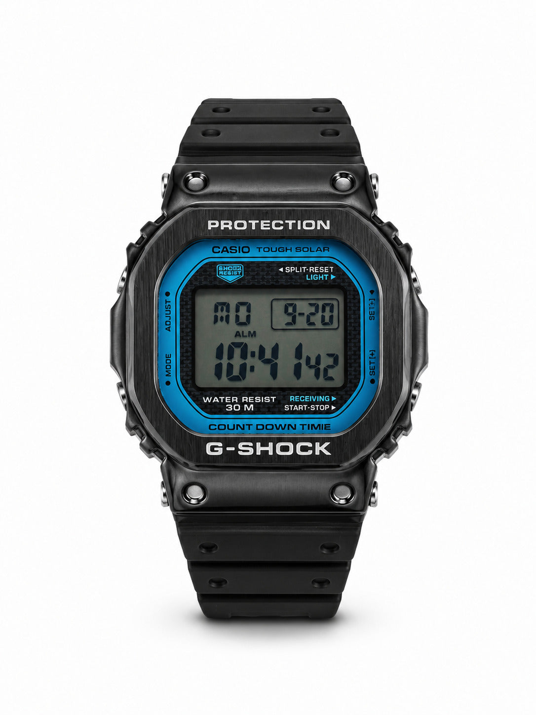 M-RBR020 - CASIO Santos-Style Tiger Print Rubber Wristwatch For Men