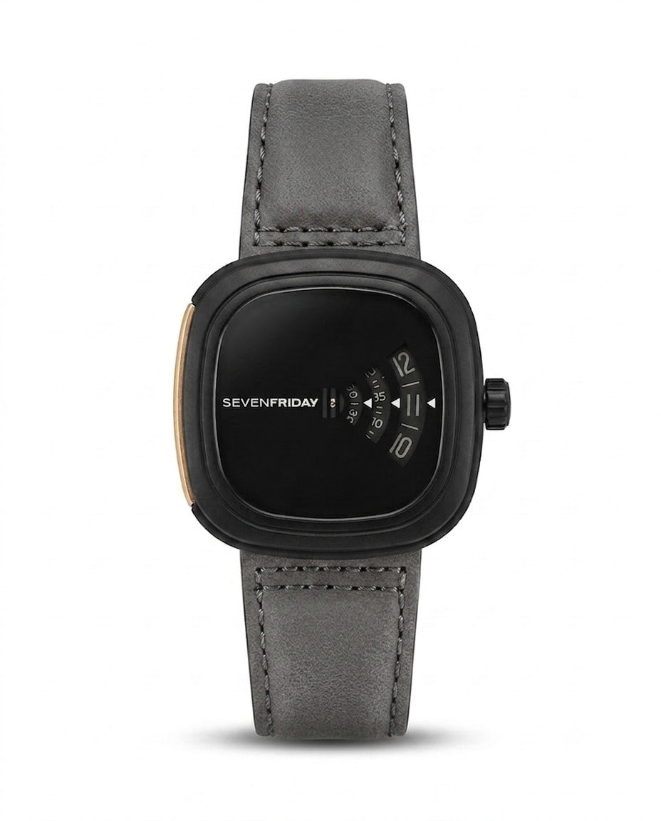 LTH007 - SEVENFRIDAY LEATHER ANALOG WATCH FOR MEN