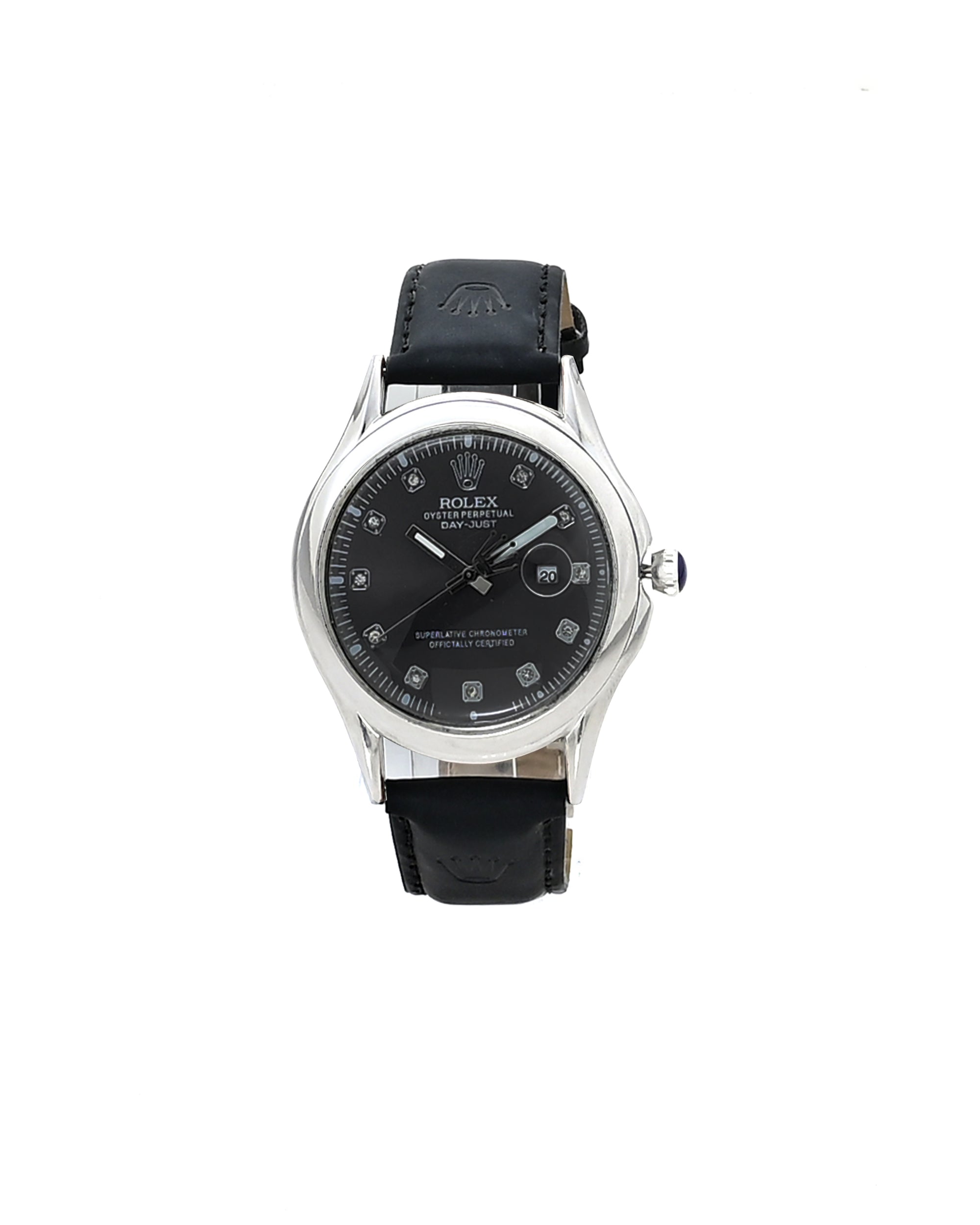 LTH026 - Rolex Leather Strap Watch – Refined Luxury for Men