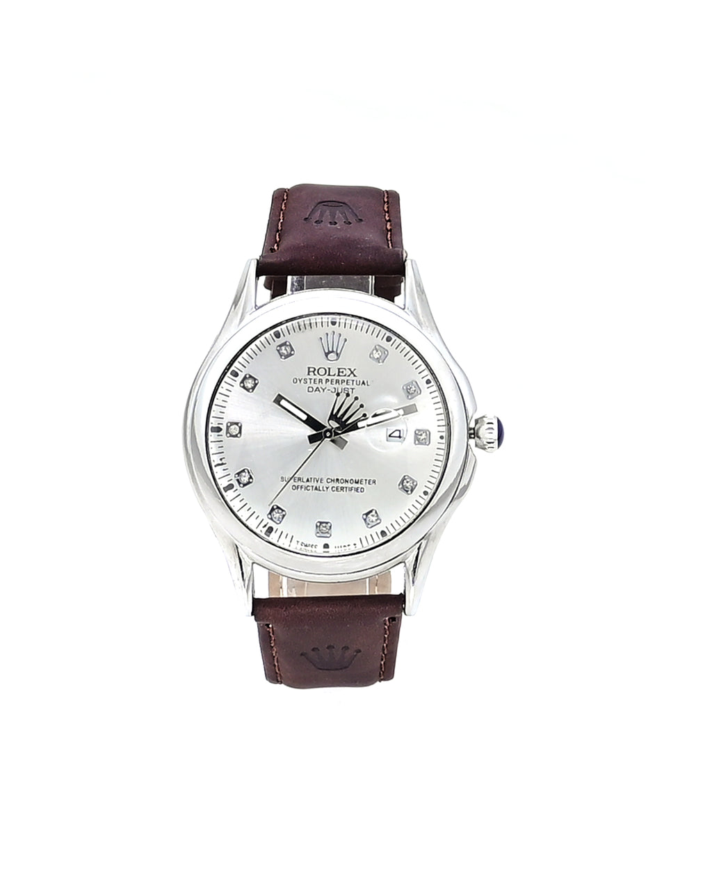 LTH026 - Rolex Leather Strap Watch – Refined Luxury for Men