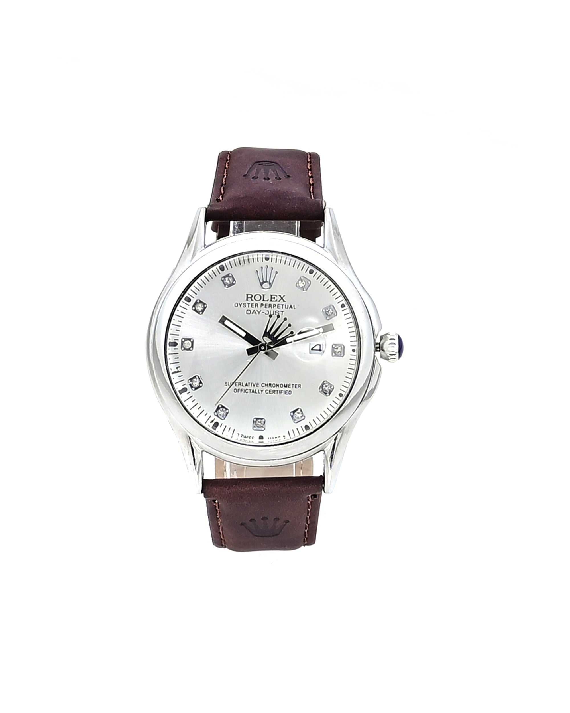 LTH026 - Rolex Leather Strap Watch – Refined Luxury for Men
