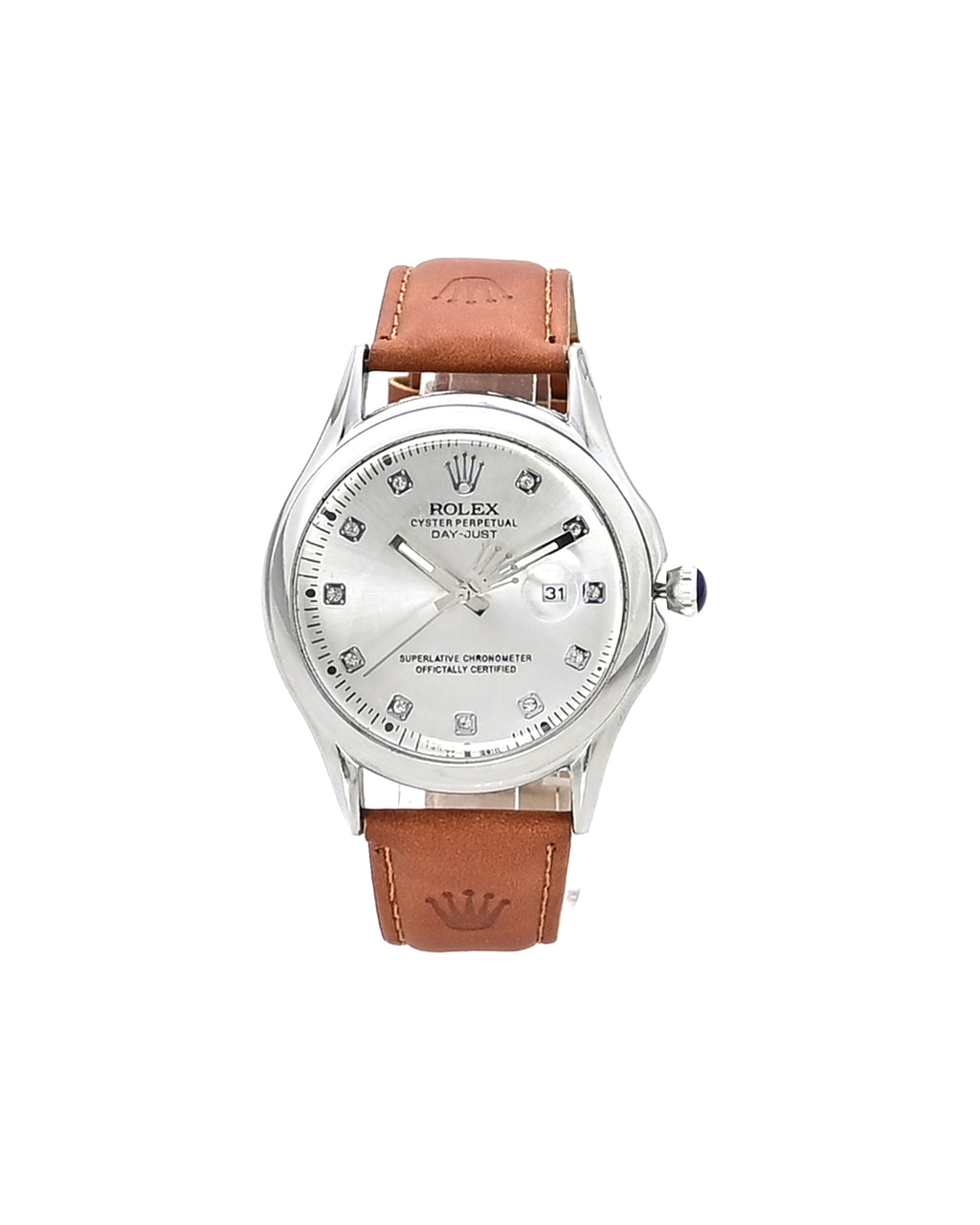 LTH026 - Rolex Leather Strap Watch – Refined Luxury for Men