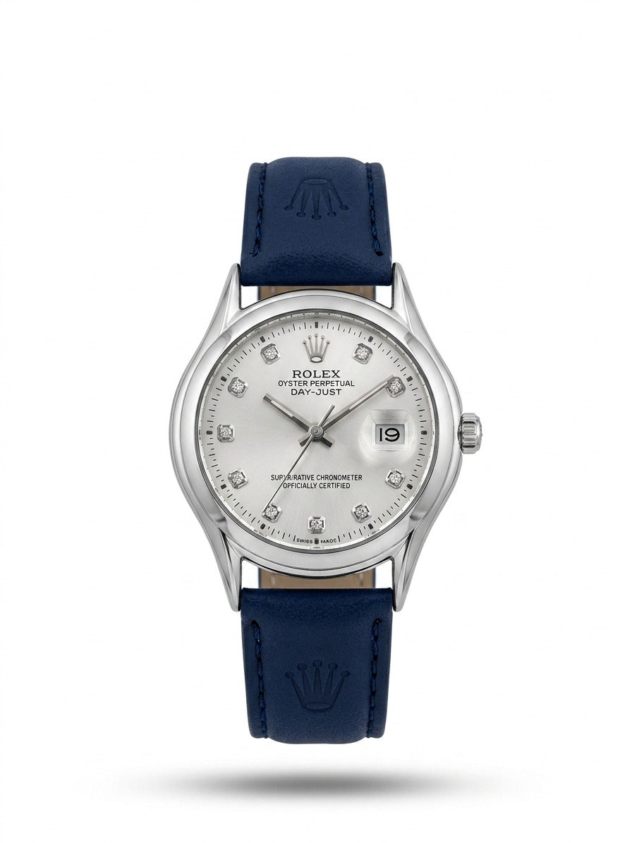 LTH026 - Rolex Leather Strap Watch – Refined Luxury for Men