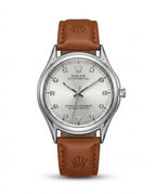 LTH026 - Rolex Leather Strap Watch – Refined Luxury for Men