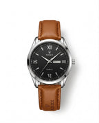 LTH032 - Rolex Leather Strap Watch ñ Refined Luxury for Men