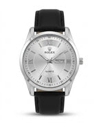 LTH032 - Rolex Leather Strap Watch ñ Refined Luxury for Men