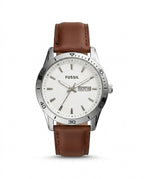 LTH035 - FOSSIL Leather Strap Watch ñ Refined Luxury for Men