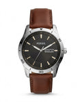 LTH035 - FOSSIL Leather Strap Watch ñ Refined Luxury for Men
