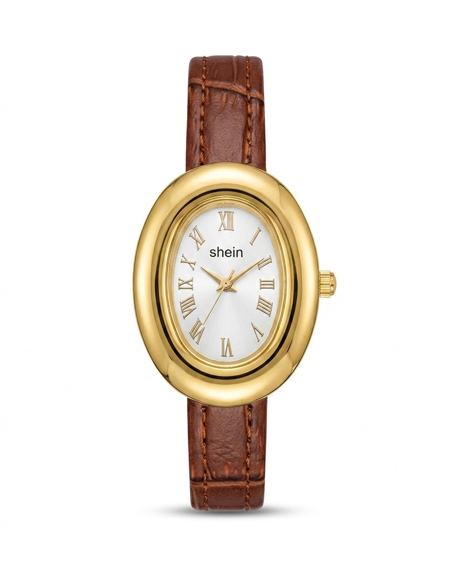 LTH016 - Shein Stylish Leather Strap Watch for Women