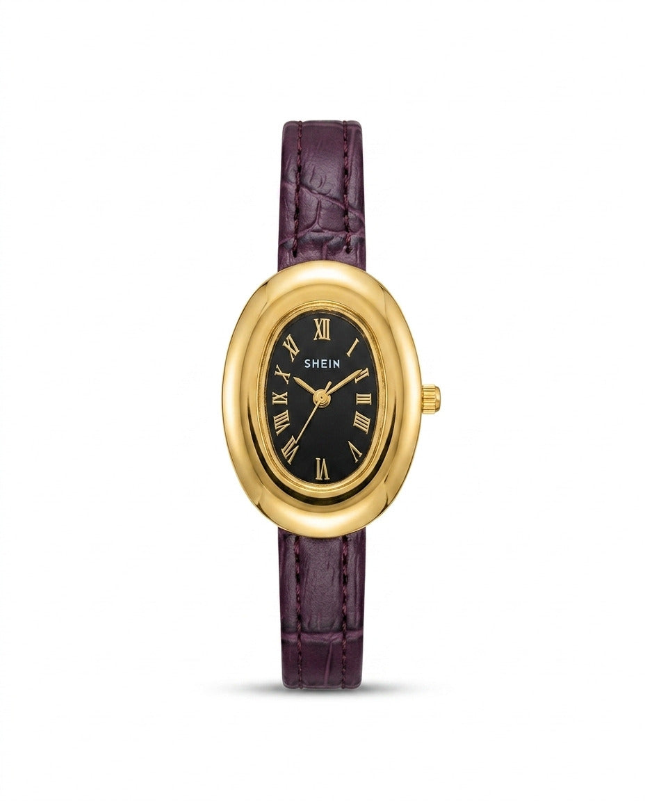 LTH016 - Shein Stylish Leather Strap Watch for Women
