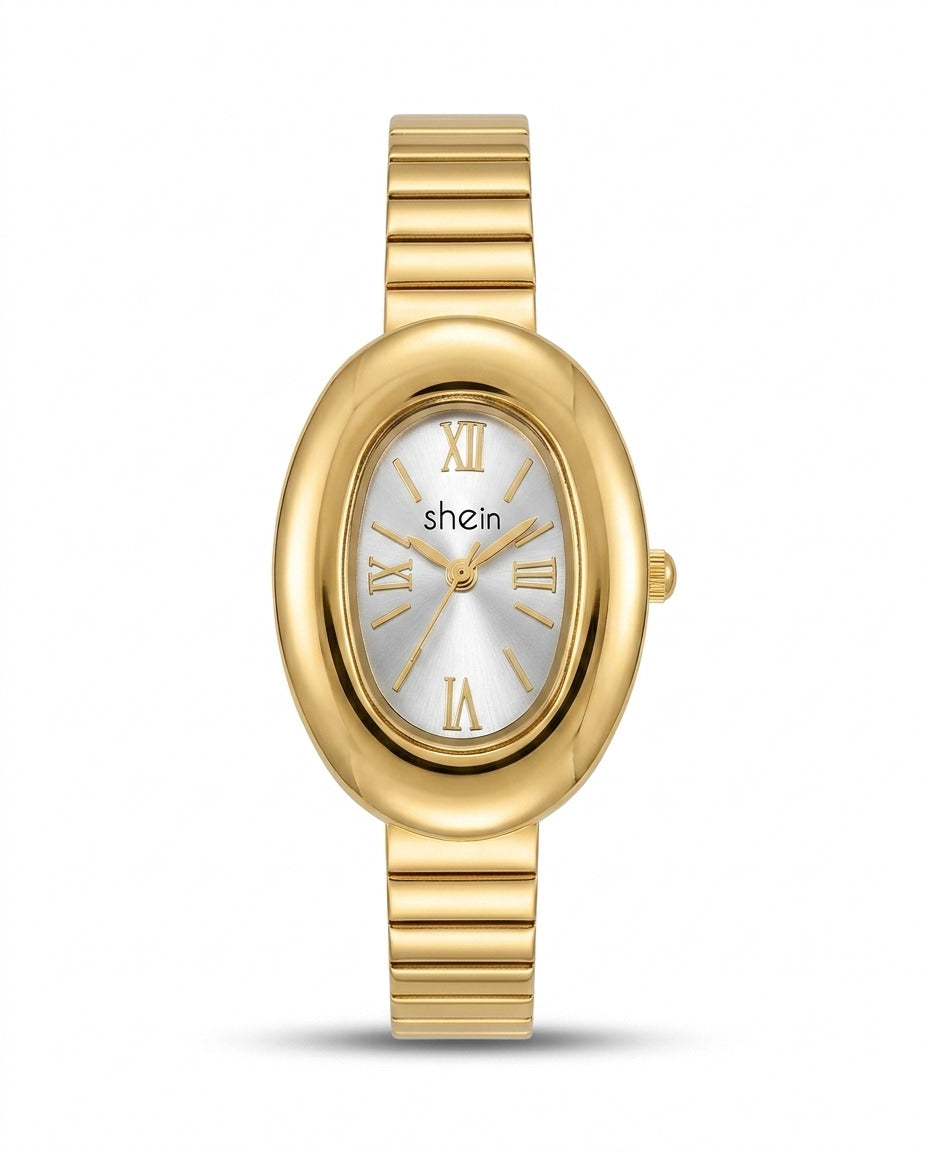 MTL083 - Shein Trendy Metal Wrist Watch for Women