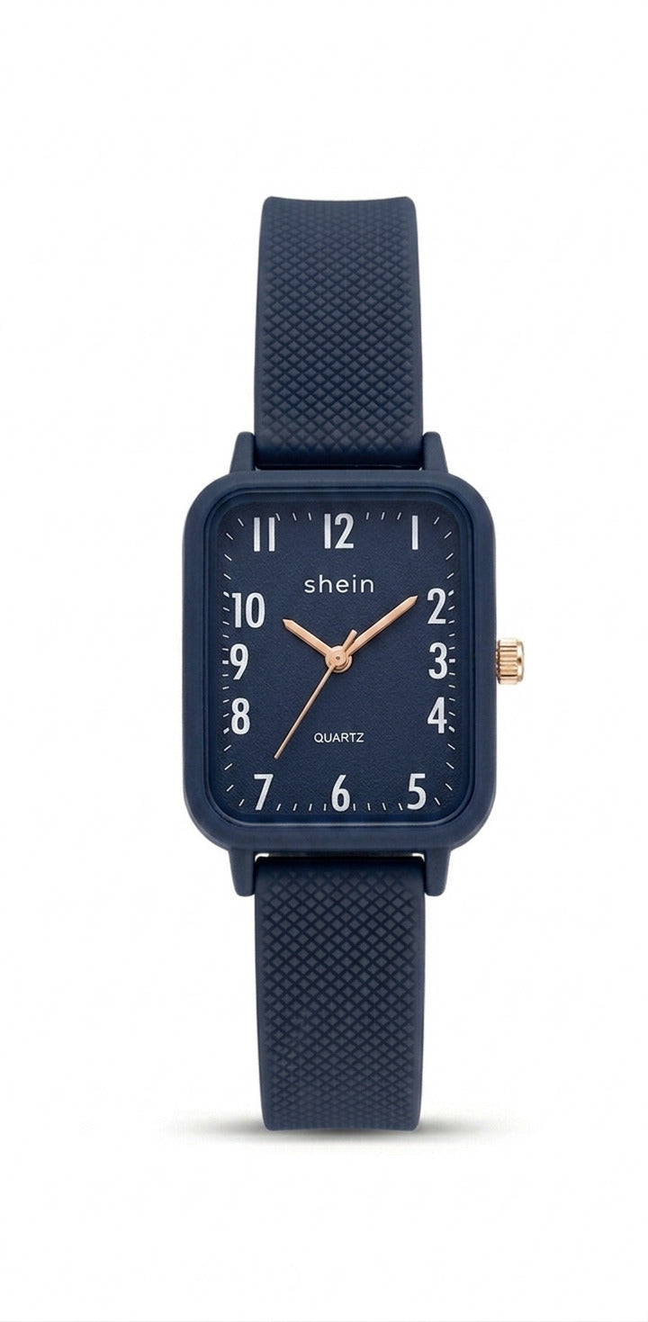 RBR001 - Shein Fashion Tiger Pattern Quartz Rubber Wristwatch For Women