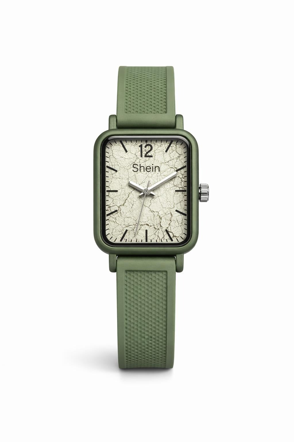 RBR001 - Shein Fashion Tiger Pattern Quartz Rubber Wristwatch For Women