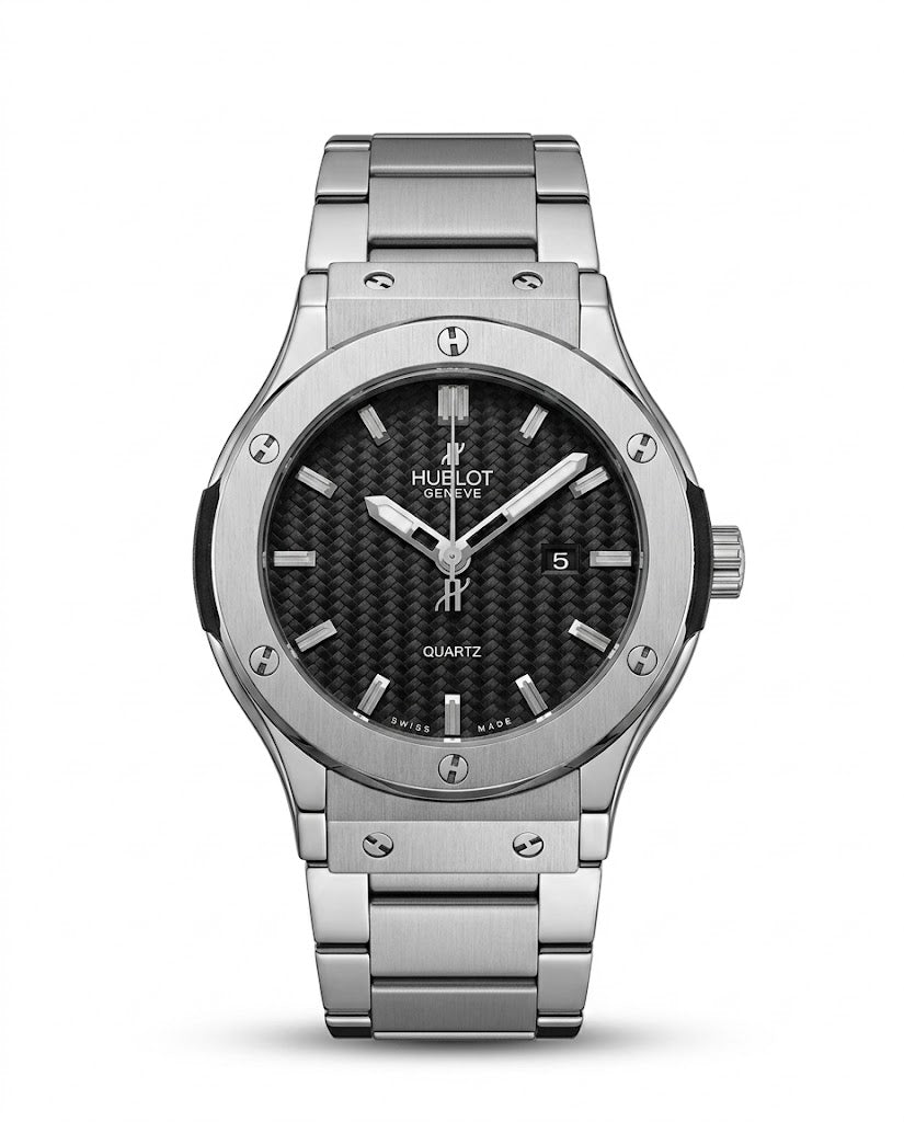 MTL051 - Hublot Premium Stainless Steel Watch ñ Modern Elegance for Men