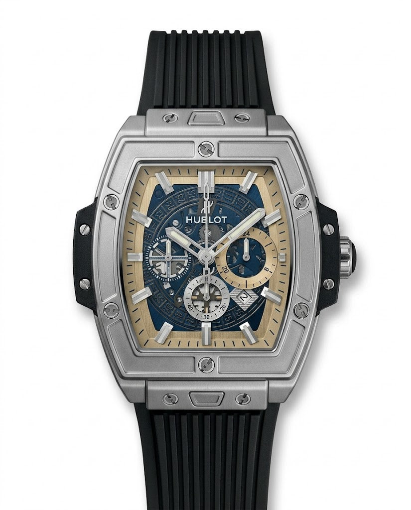 RBR012 - Hublot Classic Fusion Tiger Pattern Rubber Watch For Men